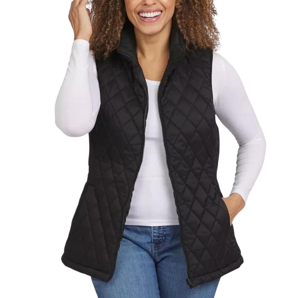 Lands' End Women's Black 3-in-1 Jacket System NEW With Tags Size XL - Picture 2 of 16